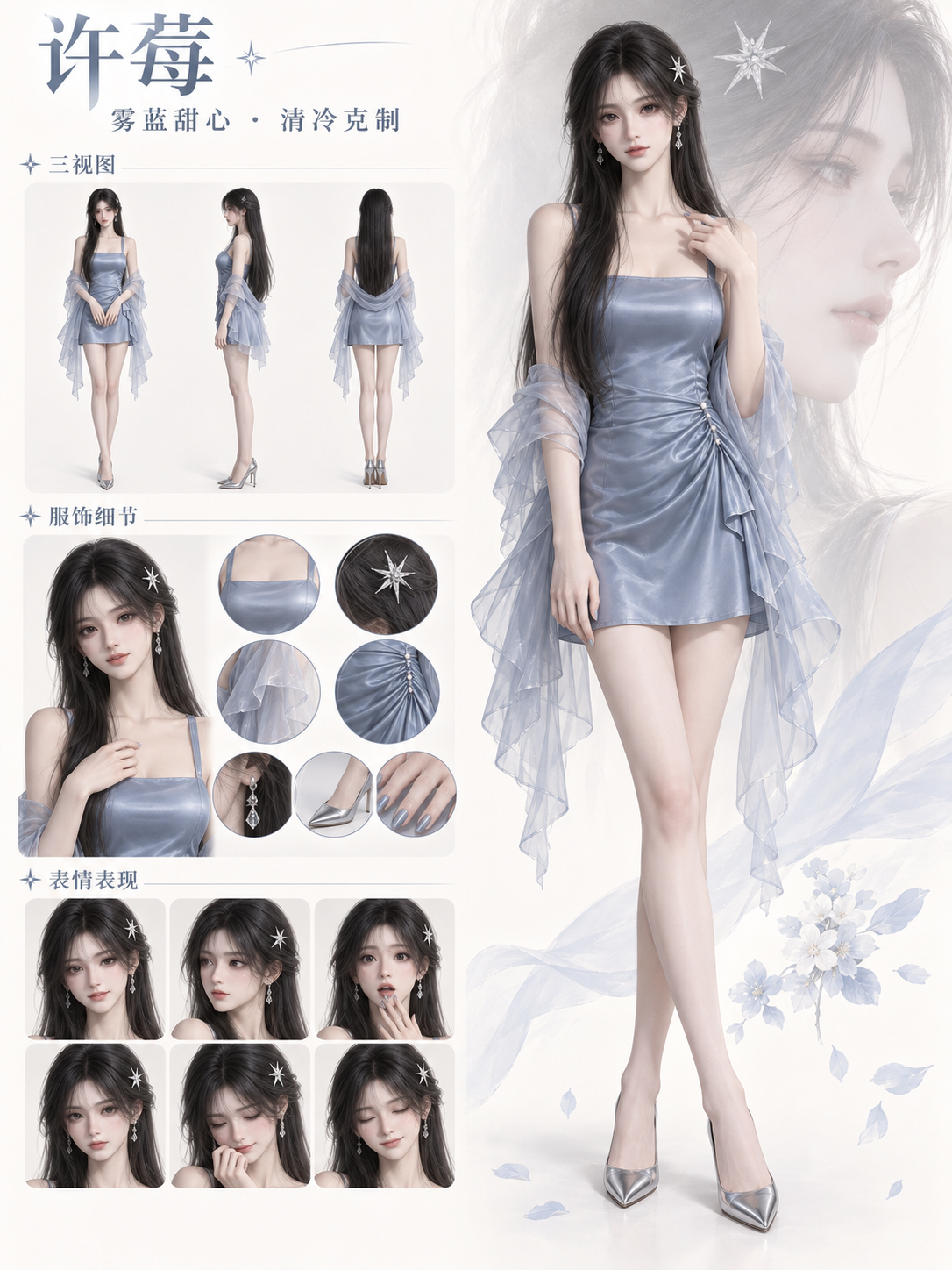 6个漫剧甜美纯欲小妹原创角色I 附Gpt-image2.5 完整提示词 · 许莓