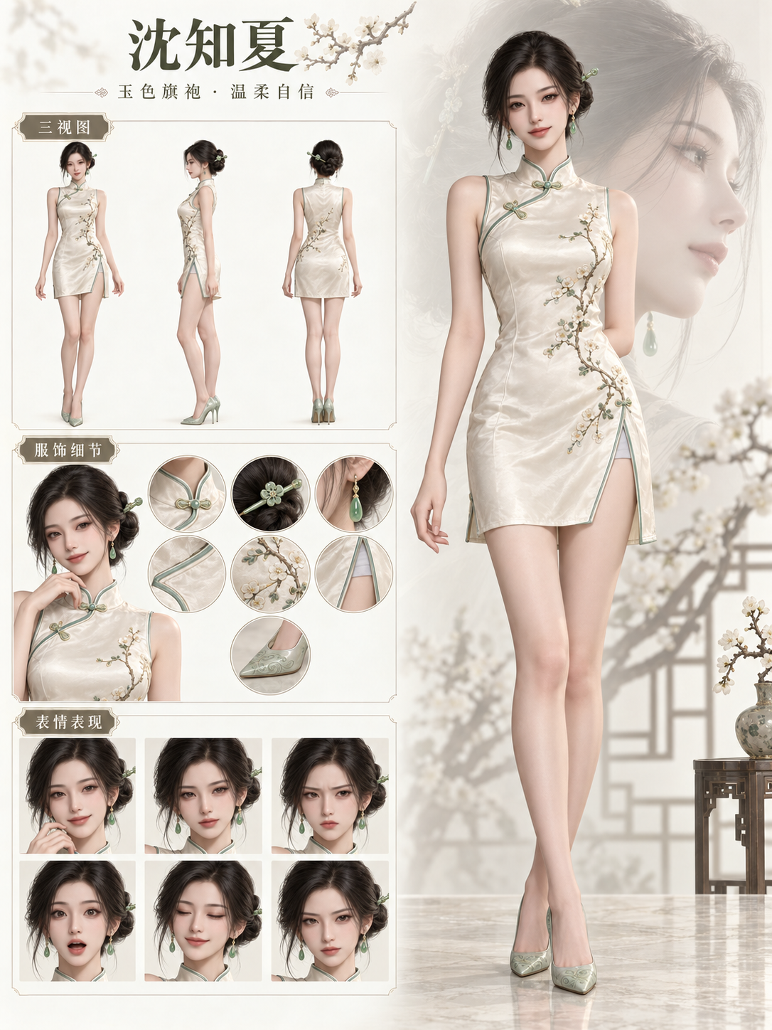 6个漫剧甜美纯欲小妹原创角色I 附Gpt-image2.5 完整提示词 · 沈知夏
