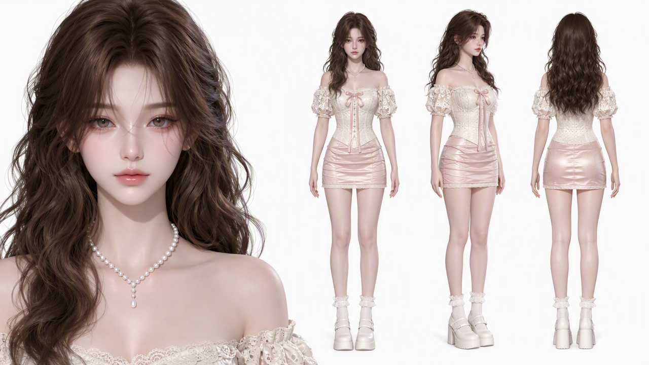 3D 韩系风格漫剧人设 | GPT-Image2 人设生成【附完整提示词】 · 5