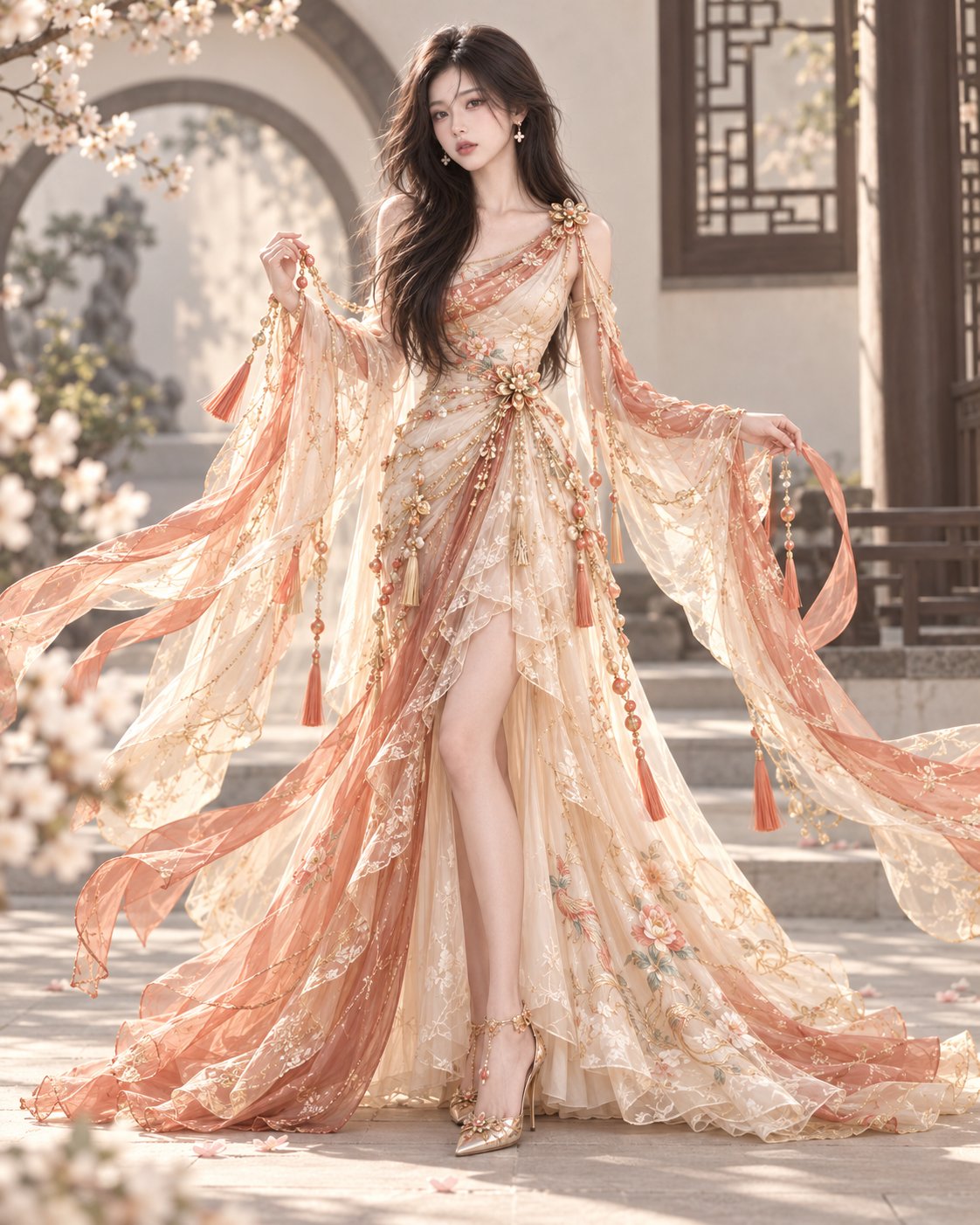 霓霞流金|Gilded Celestial Veil(敦煌飞天礼服)