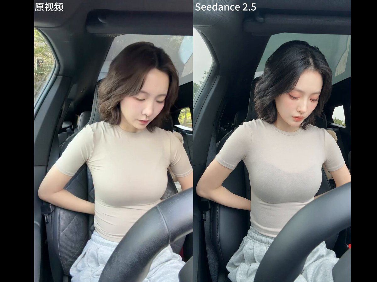 Seedance 2.5除了有安全限制，复刻能力还是很给力的。